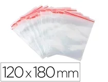 Bolsa Plastico Autocierre Qconnect 120×180 Mm Paquete De 100 Unidades Kf11354