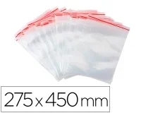 Bolsa Plastico Autocierre Qconnect 275×450 Mm Paquete De 100 Unidades Kf11366