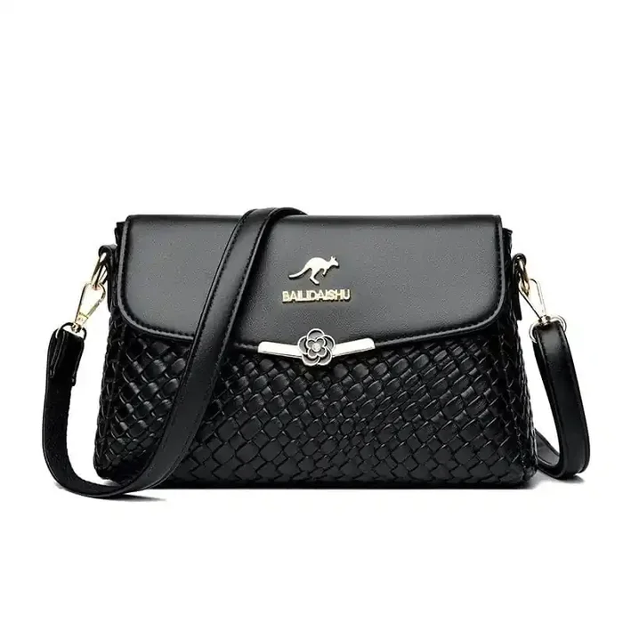 Bolso de hombro de cuero genuino, elegante y práctico