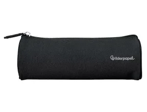BOLSO ESCOLAR LIDERPAPEL PORTATODO CILINDRICO ANCHO 210X70 MM NEGRO