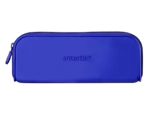 BOLSO ESCOLAR PORTATODO ANTARTIK SILICONA RECTANGULAR 185X50X75 MM COLOR AZUL OSCURO