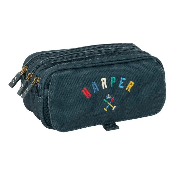 Bolso escolar portatodo safta triple big harper & neyer 100x215x80 mm