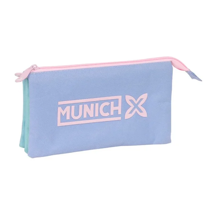 Bolso escolar portatodo safta triple munich mellow 120x220x30 mm