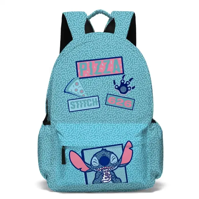 Bolso satchel ligero con puntadas estampadas y coloridas
