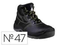 Botas Deltaplus de seguridad piel crupon pigmentada suela pu bidensidad color negro JUMP3SPNO47