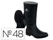 Botas Deltaplus de seguridad stone pvc negro suela de tacos talla 48 STONEOBNO48