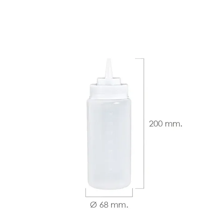 Botella Biberón Cocina Plástico 500 Ml.