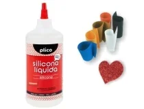 Botella silicona líquida Plico pegamento manualidades