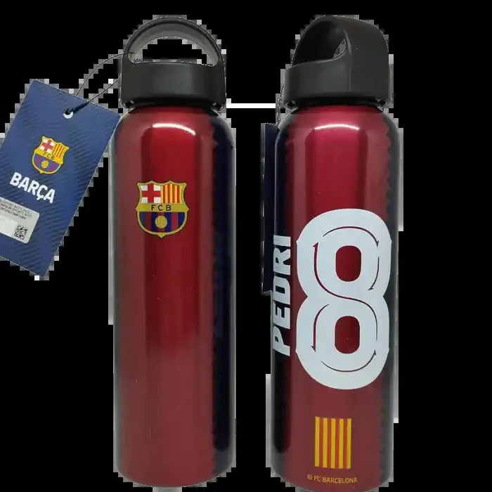 Botellín de agua Fútbo Club Barcelona Pedri 8 600ml aluminio producto oficial