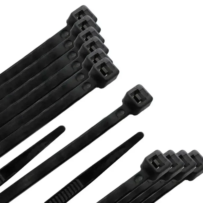 Brida Nylon 100%. Color Negro 2,5 x 160 mm. Bolsa 100 unidades. Abrazadera Plástico, Organizador Cables, Alta Resistencia
