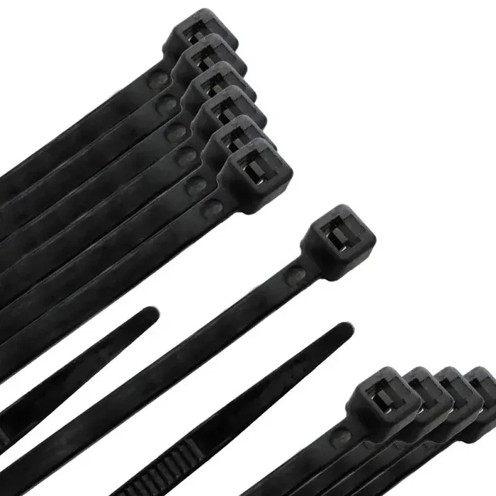 Brida Nylon 100%. Color Negro 3,5 x 140 mm. Bolsa 100 unidades. Abrazadera Plástico, Organizador Cables, Alta Resistencia