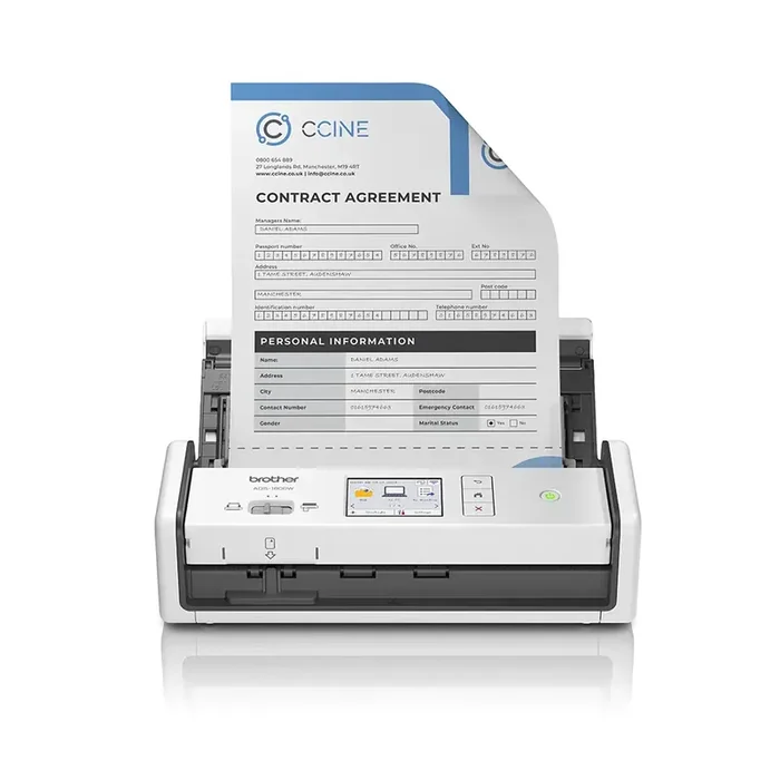 Brother ADS1800W Escaner Documental WiFi Duplex – Hasta 30ppm – Alimentador Automatico