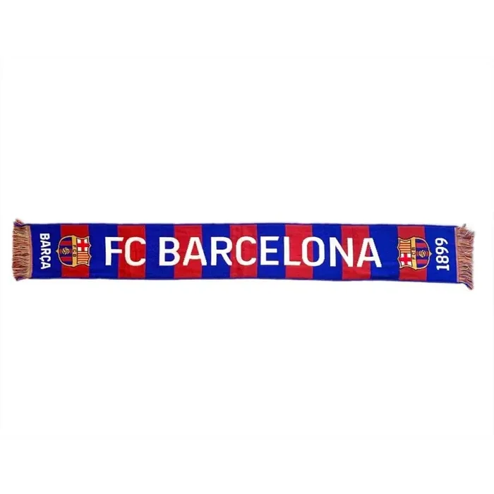 Bufanda Fútbol Club Barcelona lineas verticales tamaño 140x20cm producto oficial