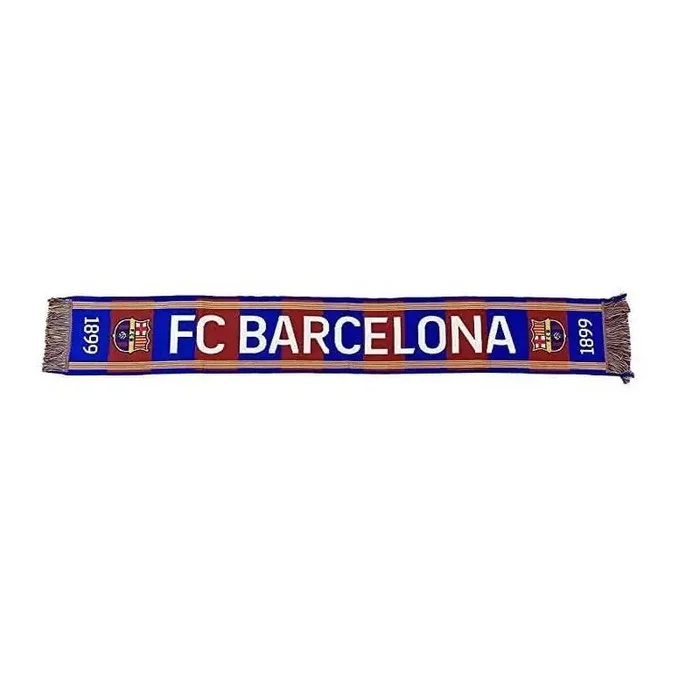 Bufanda Fútbol Club Barcelona tamaño 140x20cm franjas verticales franja Senyera producto oficial