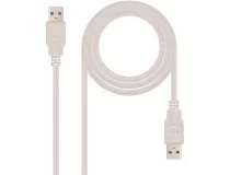 Cable usb Nanocable 2.0 tipo a ma m color gris longitud 1 10.01.0302