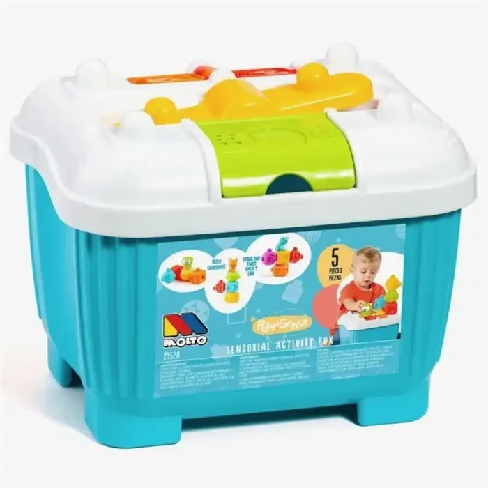 Caja Actividades Moltó Azul Play&Sense 5 piezas edad + 12 meses