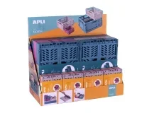 Caja almacenamiento Apli plegable up north expositor de 26 unidades tamaños y 19553 , surtidos