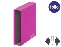 Caja Archivador Liderpapel De Palanca Carton Folio Documenta Lomo 75 Mm Rosa 64593