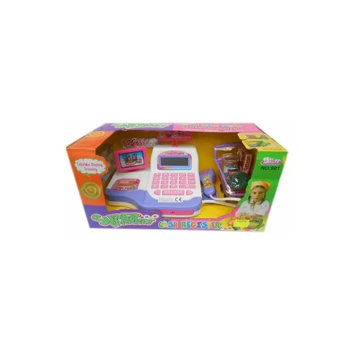 Caja registradora juguete con calculadora emite sonidos – tienda de juguetes