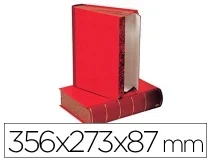 Caja Transferencia Liderpapel Lomo Libro De 80 Mm Color Rojo356x273x87 Mm 02239