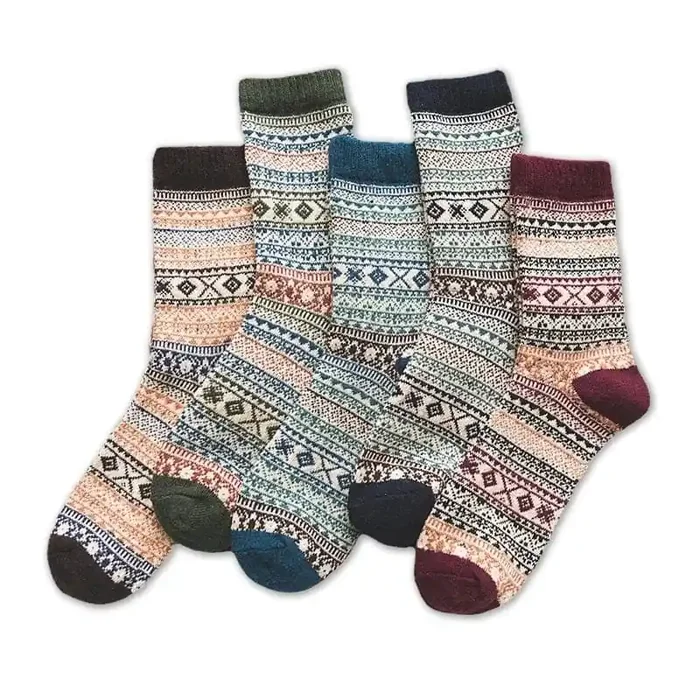 Calcetines Scandi 5-Pack Calidez y Elegancia