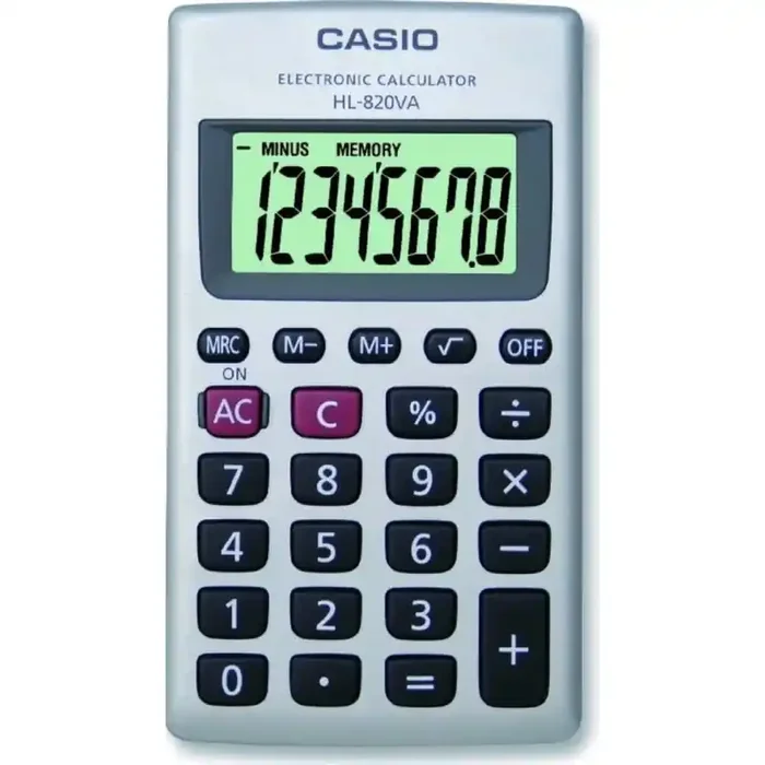 Calculadora Casio de bolsillo HL820VA – Entrega Urgente