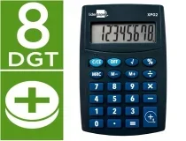 Calculadora Liderpapel Bolsillo Xf02 8 Digitos Pilas Color Azul 99x64x9 Mm 163467