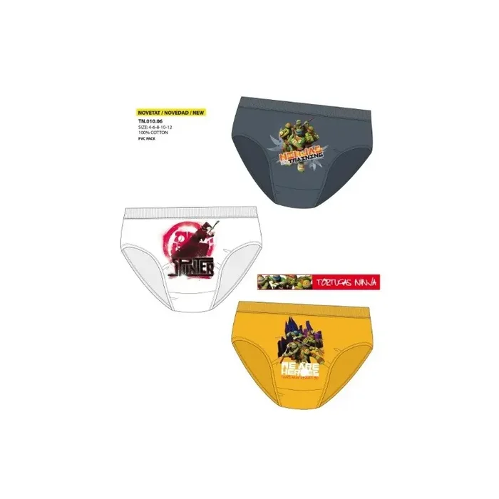 Calzoncillos Slip Tortugas Ninja – Comprar Tortugas Ninja original