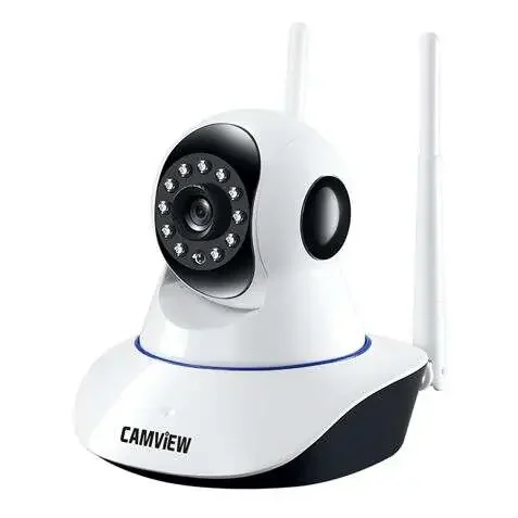 Camview Camara IP Motorizada Inalambrica para Interior 2Mp 1080p – Lente Fija 3.6mm – Microfono y Altavoz Incorporado – Rotacion 355º – Vision Nocturna – Protocolo Onvif