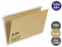 Carpeta colgante Fade tiki folio visor superior 290 mm efecto lupa kraft 400064816