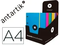 Carpeta Con Recambio Antartik A4 Cuadro 5mm Forrada 4 Anillas 25mm Redondas Ka36 , Surtidos