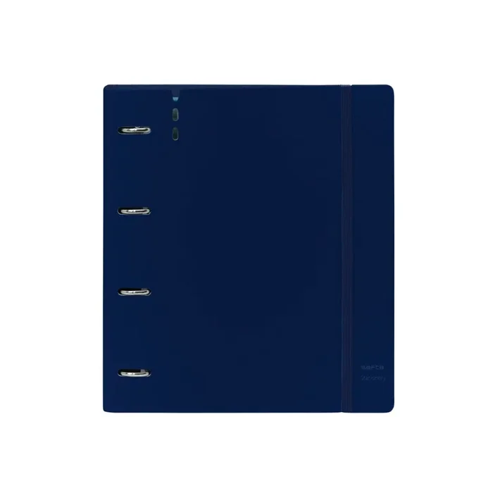 Carpeta con recambio safta din a4 cuadro 5 mm polipropileno foam 4 anillas 35mm azul oscuro
