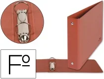 Carpeta De 2 Anillas 40mm Redondas Liderpapel Folio Apaisado Cuero 01564