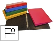 Carpeta de 4 anillas 25 mm Saro carton forrado colores surtidos 1565