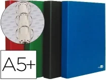 Carpeta De 4 Anillas 25mm Redondas Liderpapel Cuarto Carton Forrado Paper Coat 53885 , Surtidos