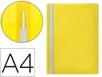 Carpeta Dossier Fastener Plastico Qconnect Din A4 Amarilla Kf01457 , Amarillo