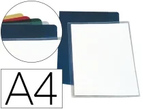 Carpeta dossier uñero plastico Esselte folio pvc transparente 140 mc caja de 46024
