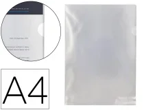 Carpeta Dossier Uñero Plastico Qconnect Din A4 120 Micras Transparente Bolsa De Kf01642