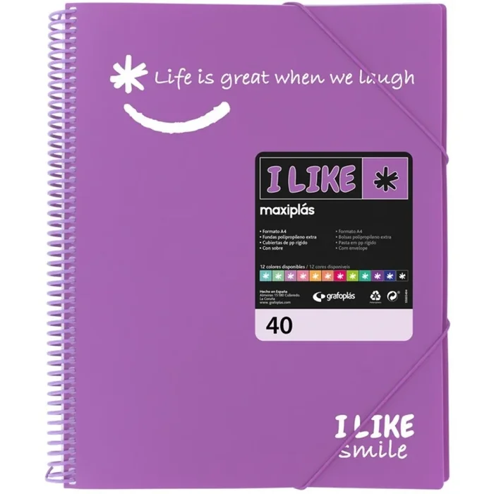 CARPETA FUNDAS G.P.MAXIPLAS LIKE2 PP 40F LAVANDA