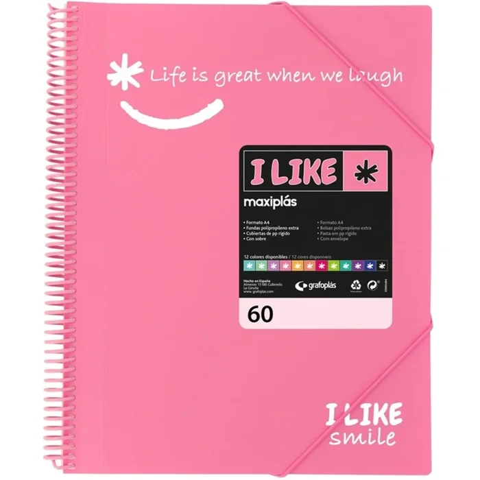 CARPETA FUNDAS G.P.MAXIPLAS LIKE2 PP 60F ROSA CLARO