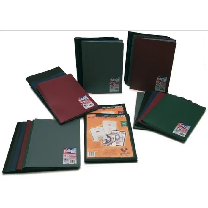 CARPETA FUNDAS G.P.POLIPLAS A4 10/F.AZUL