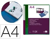Carpeta Liderpapel Canguro 2 Anillas 25 Mm Mixtas Polipropileno Din A4 Verde 160008