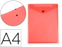 Carpeta Liderpapel Dossier Broche Polipropileno Din A4 Formato Vertical Con Fuelle Rojo 159754