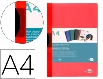 Carpeta Liderpapel Dossier Pinza Lateral Polipropileno Din A4 Rojo Translucido 60 Hojas 11304