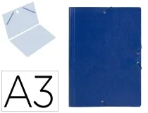 Carpeta Planos Liderpapel A3 Carton Gofrado N 12 Azul 27151
