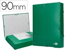 Carpeta Proyectos Liderpapel Folio Lomo 90mm Carton Forrado Verde 25294