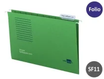 Carpetas colgantes Liderpapel folio verdes 42815, color verde