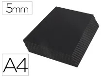 Carton Pluma Liderpapel Negro Doble Cara Din A4 Espesor 5 Mm 72524