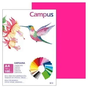 CARTULINA CAMPUS A4 180G FUCSIA