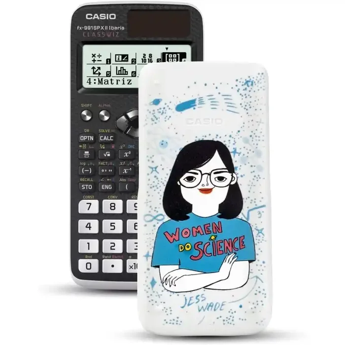 Casio FX-991SPX II Iberia- Calculadora científica con ilustración de Jess Wade en la tapa, Recomendada para el currículum españo